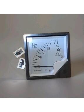 AC 380V Square Panel Frequency Meter 45 55Hz Open Box
